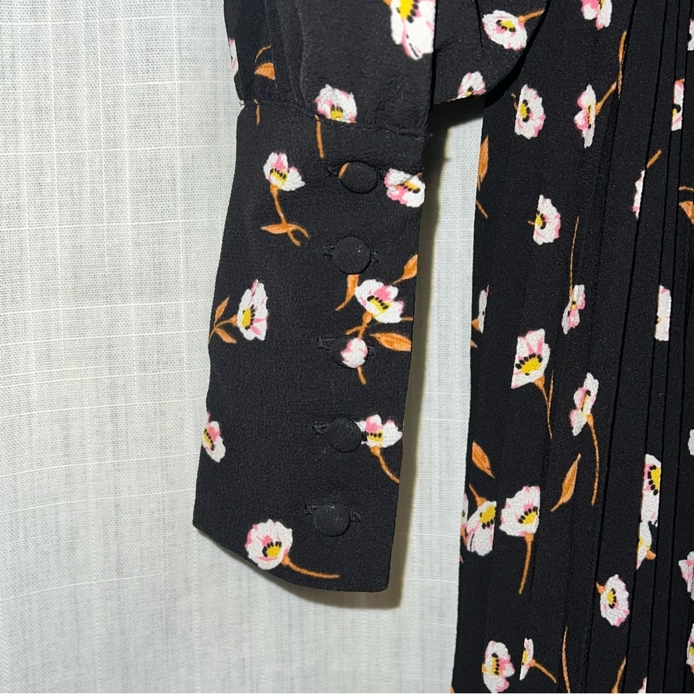 AFRM Zane Noir Spring Floral Open Back Midi Dress Size XS - Picture 7 of 15